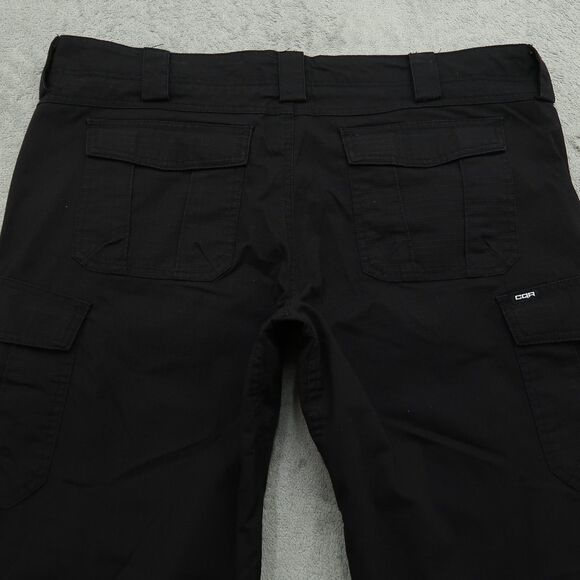 CQR Tactical Pants Women's Size 16R Black Mid-Rise Cargo Straight 29.5" Inseam - Picture 12 of 15